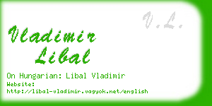 vladimir libal business card